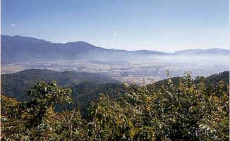 城山頂上からの景色