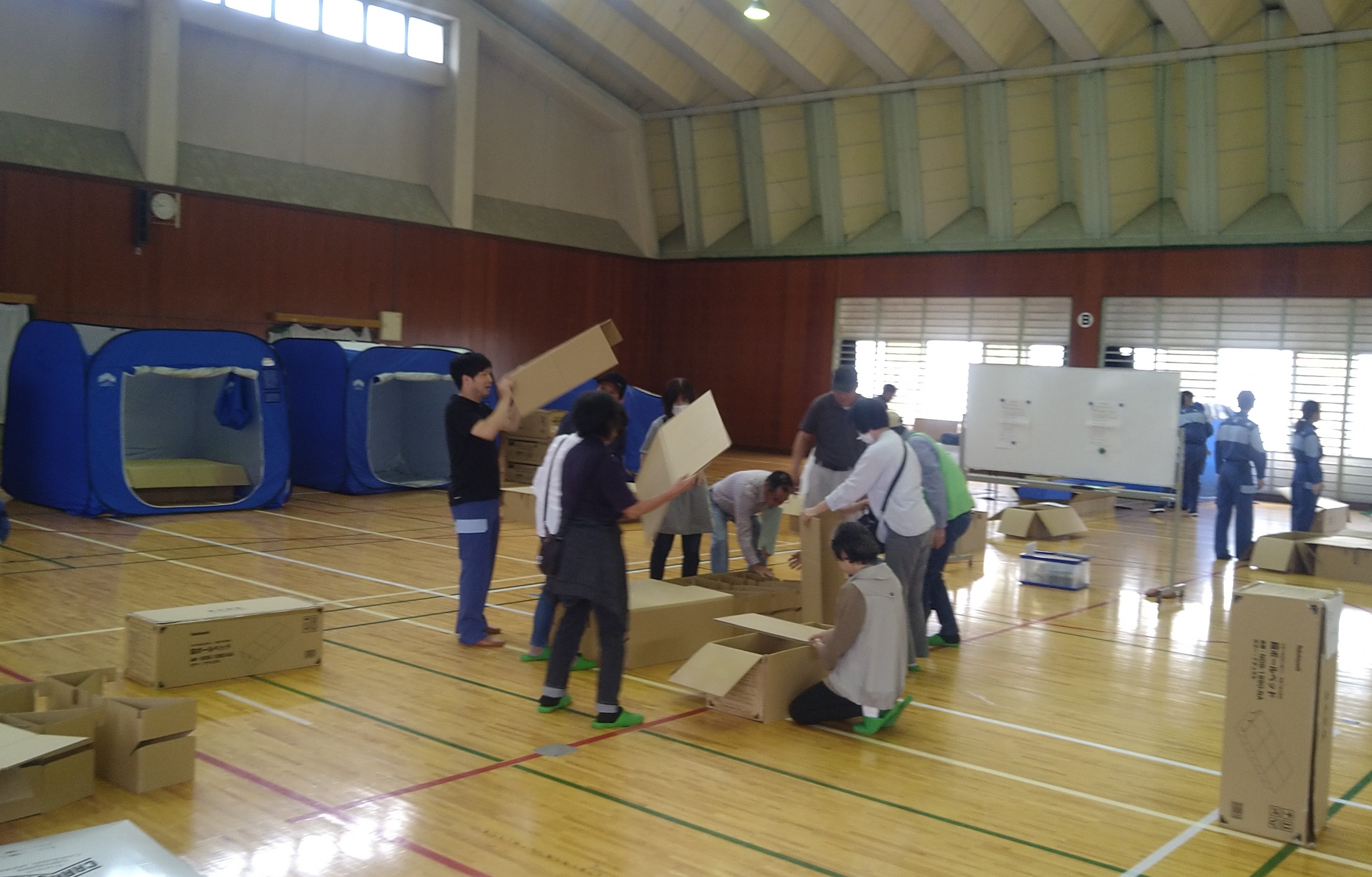 避難所開設訓練