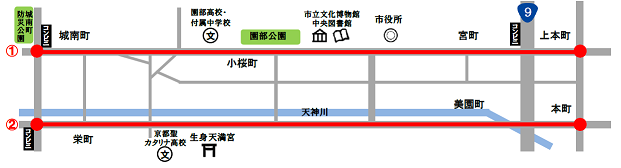 愛称を決定した路線地図